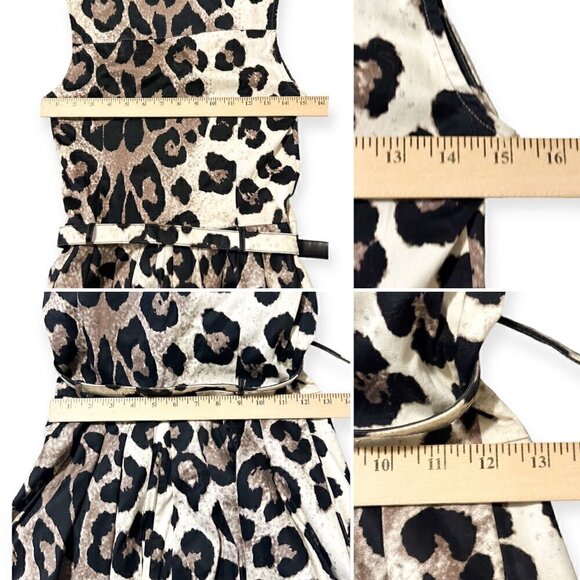 Samantha Sung Claire Sleeveless Animal Print Dress, Size 2 - Picture 15 of 16